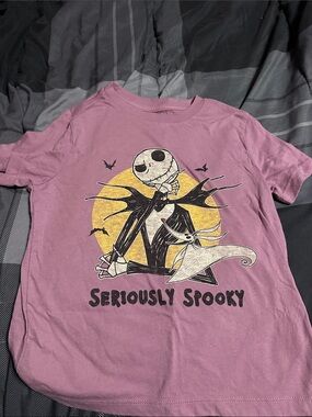 Old Navy Pink Jack Skellington 'Seriously Spooky' Graphic Tee